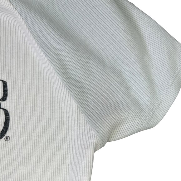 Aero x Coca-Cola Crop Top Graphic Tee Size M Y2K Butterfly Floral Vintage 90s - Picture 8 of 9